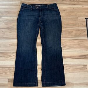 Eddie Bauer Curvy Trouser Dark Blue Women's Jeans 16